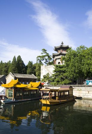 royal garden in summer palace, Beijing,China. の写真素材