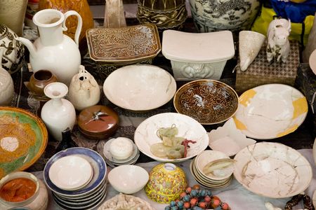 flea marketの写真素材