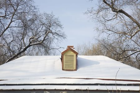 winter houseの写真素材