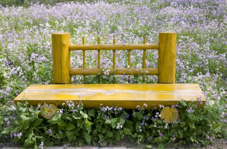 garden bench の写真素材