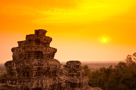 Cambodia Sunsetの写真素材