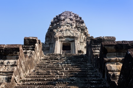Ancient temple of angkor wat, Cambodiaの写真素材