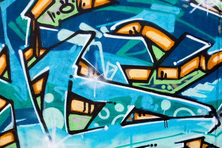 Graffiti wallのeditorial素材