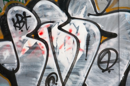 Graffiti wallのeditorial素材