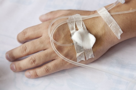 Patient with IV drip