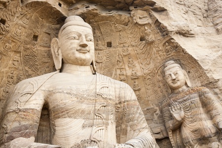 Huge buddha statues の写真素材