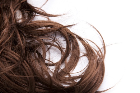 Brown hairの写真素材