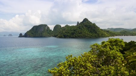 Landscape of tropical island, Palawan, Philippines の写真素材
