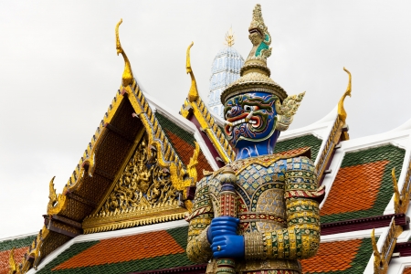 Yak sculpture at grand palace, Bangkok, Thailand のeditorial素材