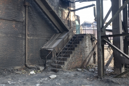 abandoned factory  HDR  の写真素材