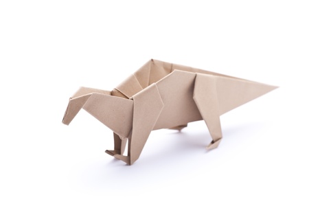 Origami dinosaur の写真素材