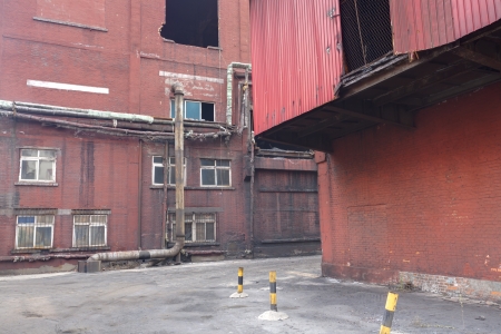 Abandoned factory buldingのeditorial素材