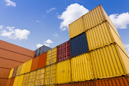 cargo containers の写真素材