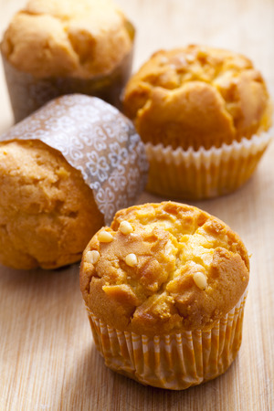 corn muffinsの写真素材