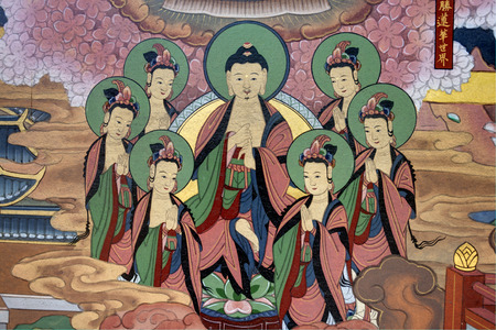 buddhist frescoのeditorial素材