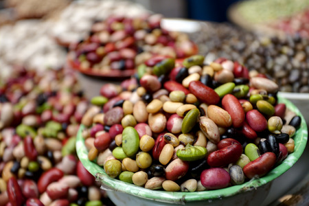 Group of beans and lentils