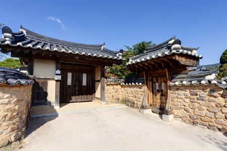 Traditional Korean House , Andong, South Koreaのeditorial素材