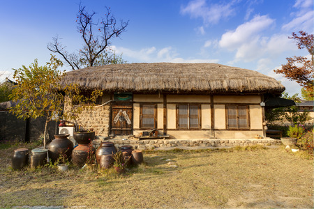 Traditional Korean House , Andong, South Koreaのeditorial素材