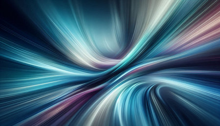 Abstract blue background with some smooth lines in it (computer generated, fractal abstract background)