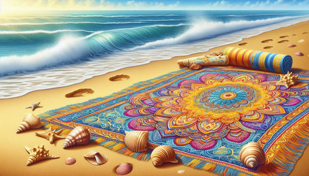 Beach Volleyball Player Summer Holiday Vacation Concept. 3D Rendering