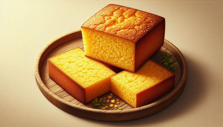 Sweet dessert made from glutinous rice and coconut milk.