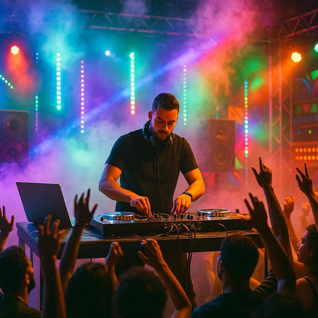 The Hip-hop-Band Antilopen is performing on the HÃƒÂ¶rn Stage