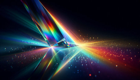 3d illustration of abstract fractal for creative design looks like laser beam