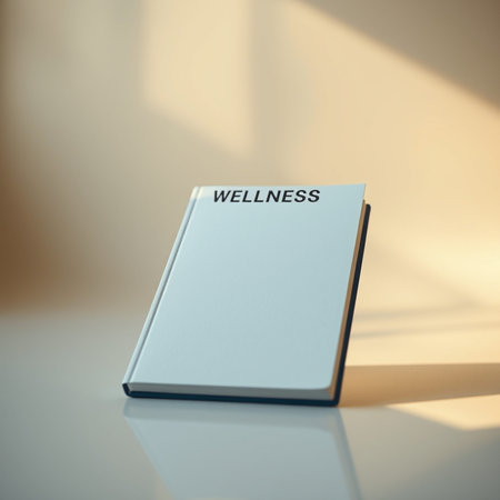Blank book on the table in the sunlight. 3d rendering