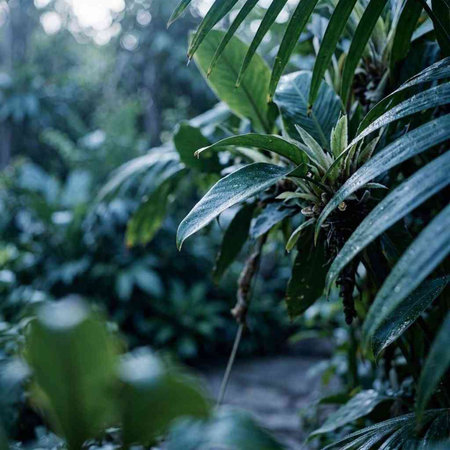 Tropical plants in the rainforest of Costa Rica, Central America