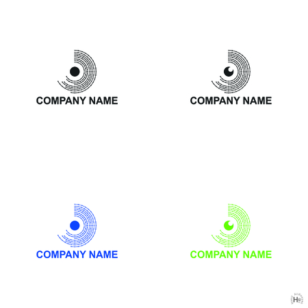 Eye data icons or logo designs, vector illustrationのイラスト素材