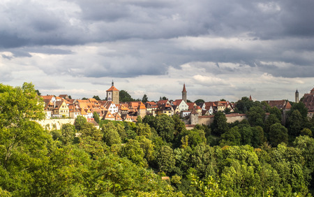 Rothenburg ob der Tauber, Bavaria, Germanyの写真素材