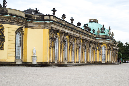 Palace of Frederick the Great, King of Prussia, in Potsdam, near Berlin, Germanyのeditorial素材