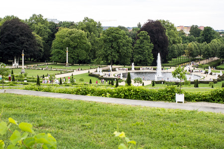 Gardens of Palace of Frederick the Great, King of Prussia, in Potsdam, near Berlinのeditorial素材