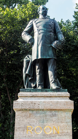 Statue of Albrecht Graf von Roon in Tiergarten, Berlin, Germanyのeditorial素材