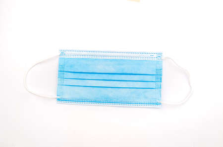 Medical face mask with white background