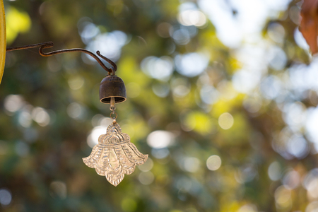 Close up of bell of the old temple in thailand.