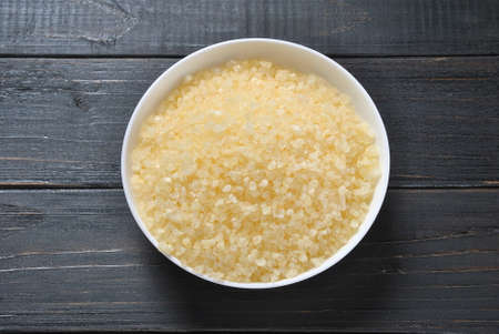 Spa and body care products. Colorful aromatic bath Dead Sea salt.の写真素材