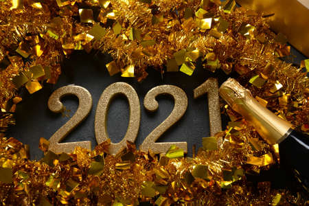 Happy new year 2021 backgroundの写真素材