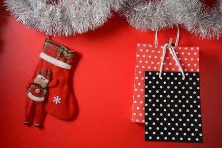 New Year and Christmas gifts/Greeting card concept