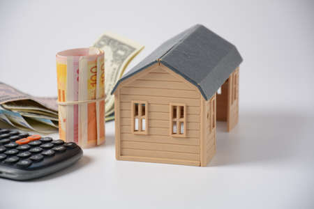Mortgage concept. The concept of buying or renting a house, apartment, cottageの写真素材