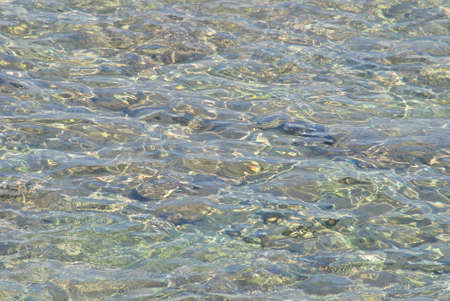 Crystal clear shining sea water ripple