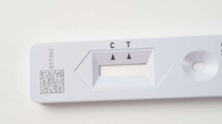 Quick test for Corona or Covid-19. Test for detection of specific antibodies IgM and IgG to novel...