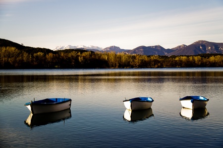 boating lakeの写真素材