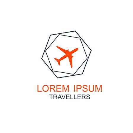 Travel logo, holidays, tourism, business trip company logo design, vector illustrationのイラスト素材