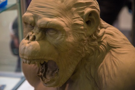 evil monkey - face and teeth