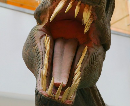 dinosaur with open mouth mock