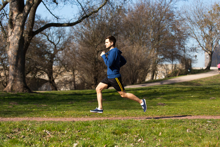 Jogger in the Parkの写真素材