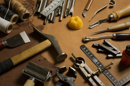 Homemade leather craft tool and accessories