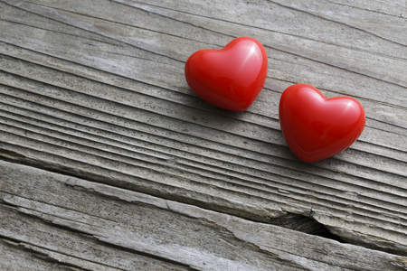 Valentines Day background with hearts.の写真素材
