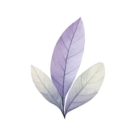 Watercolor pastel colored plant. Delicate watercolor plant for wedding invitations, posters. Vector botanical springtime.のイラスト素材